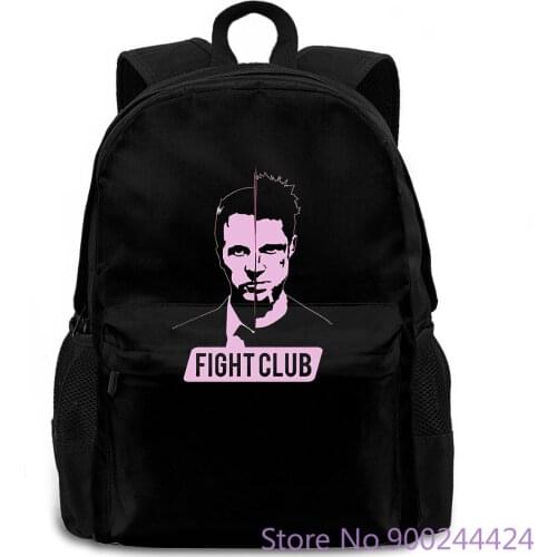 Fight Club, Movie Poster, David Fincher DTG BLACK All s women men backpack laptop travel school adult student