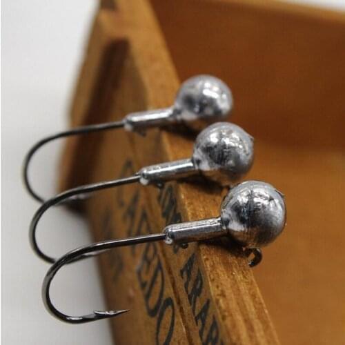 BaMMax Fishing hook 5pcs 1.8g 2.5g 3.5g 5g 7g 10g 14g 20g Lead head hooks Jigging hook For soft worm Lures Fishing Tackle