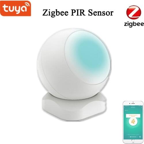 Tuya ZigBee Smart PIR Motion Sensor Built In Battery Passive Infrared Detector Security Burglar Alarm Sensor PIR Motion Detector