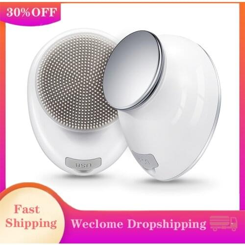 Sonic Facial Cleansing Brush Face Cleansing Brush Adjustable Speeds Waterproof Vibrating Rechargeable Face Wash Brush
