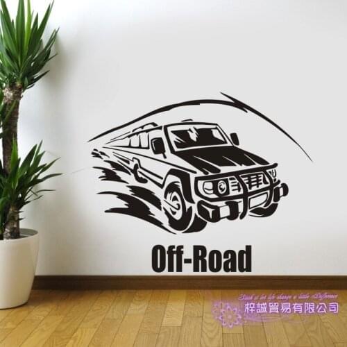 Off-road 4x4 Car Sticker Vehicle Decal Classic Cars Posters Vinyl Wall Decals Home Decoration Decor Mural Luxury SUV Car Sticker