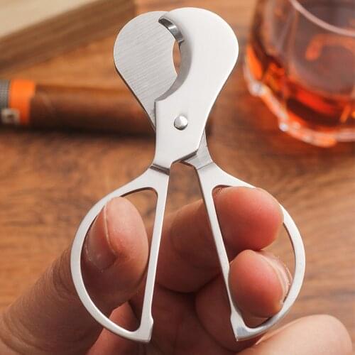 High Quality Cigar Cutter Sharp Stainless Steel Cigar Knife Clipper Cigar Accessories Scissors