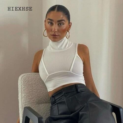 White Vest Women 2021 Summer Soild Hanging Neck Cotton Round Neck Backless Shirts Sexy Choker Top Tees Womens Vest Tops Cloth