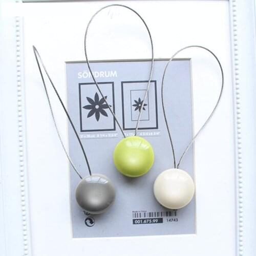 1 pair Modern simple curtain bandage Resin endless magnet curtains tieback cord strap tied rope tie tape back M354