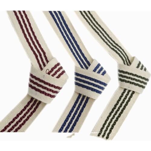 2cm Width Soft Embroidered Cotton Webbing Stripe Grosgrain Ribbon DIY Clothing Accessories handmade sewing accessories 50 Yards