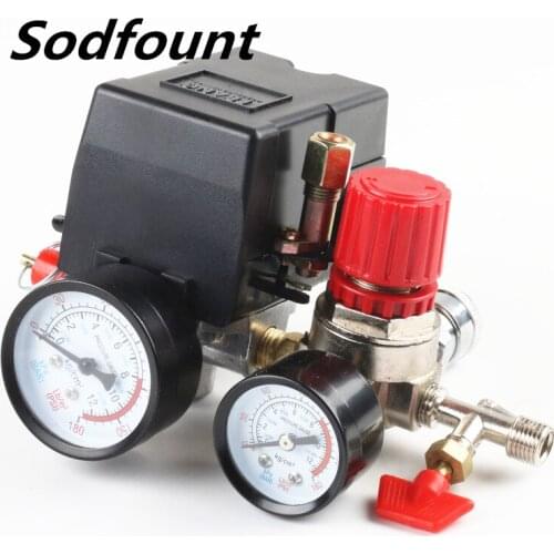 20A 220V 0.8M（Pa） Oil-free silent air compressor air pump accessories horizontal handle four-hole pressure switch assembly