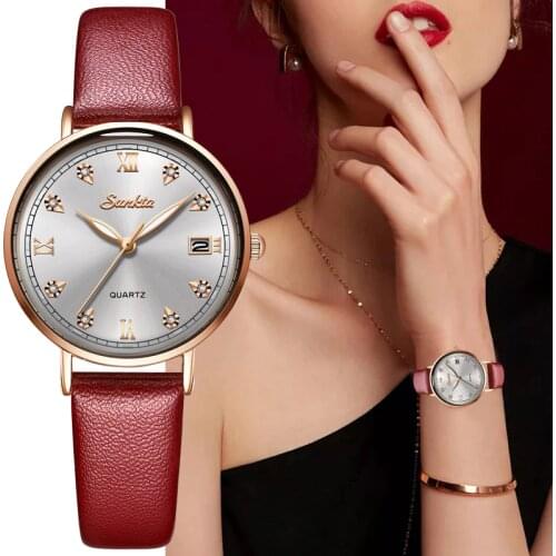 SUNKTA New Rose Gold Women Watch Business Quartz Watch Ladies Top Brand Luxury Female Wrist Watch Girl Clock Relogio Feminin