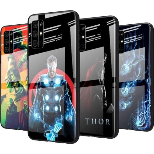 Tempered Glass Cover Marvel Thor Cool For Huawei Honor 30 20 10 9X 8X Pro Plus Lite Shockproof Shell Phone Case