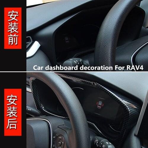 For Toyota RAV4 2020 dashboard decoration carbon fiber interior modification supplies