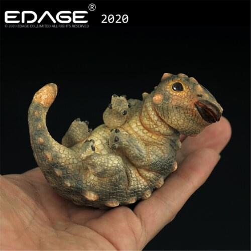 EDAGE 2020 Ankylosaurus Baby Dinosaur Egg Hatching Animal Jurassic Figure PVC Model Toys Collector Gift Kids Adults