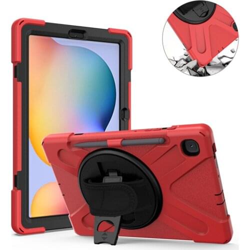 SM-P610 Case For Samsung Galaxy Tab S6 Lite 10.4 inch 2020 P615 Rugged Stand Cover Handle Silicon Shockproof full protection