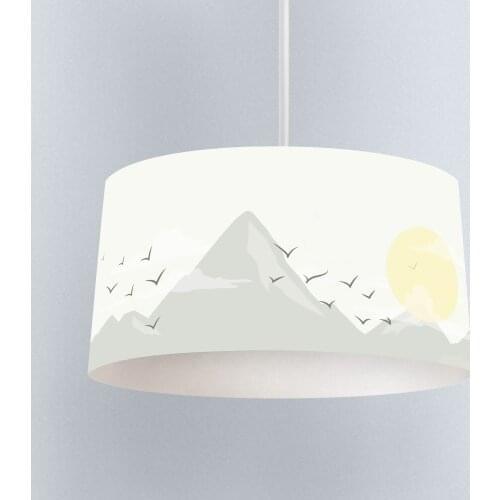 Green Valley Boy Printing Patterned Kids Baby Room Bedroom Light Pendant Lamp Chandelier
