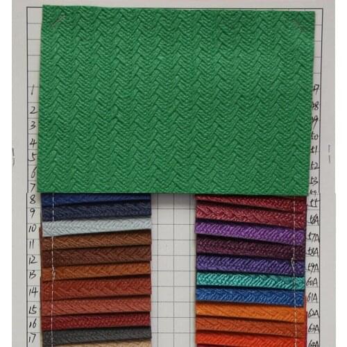 PU artificial leather Weave pattern fabric / special leather for luggage bags, gloves, shoes, belts, home, furniture