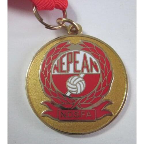 Ribbon Medal High Quality Low Price Electroplated Gold Medal