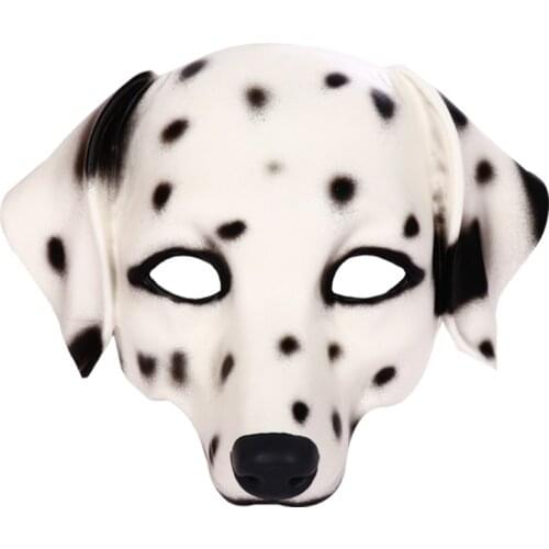 New Dalmatians Mask Carnival Cosplay Animal Mask Creative Bar Dance Party Atmosphere Dress Up Stage Performance Props Decoration