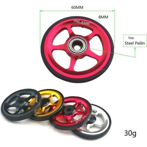 Mi.xim Ultralight Folding Bike Easywheel Pushing Wheel Modification Wheel Parts for Fold Bike Transporting Walking Easy Wheel