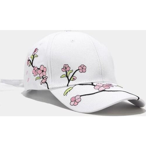 Fashion Summer Korean Baseball Cap Cotton Adjustable Sun Hat Men And Women Hip Hop Caps Flower Print Snapback Baseball Hats