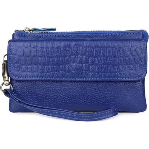 Fashion Genuine Leather Women Wallet Female Clutches Bags Lady Magic Coin purse Money Bag Clutch Handy For Girls gift bag black