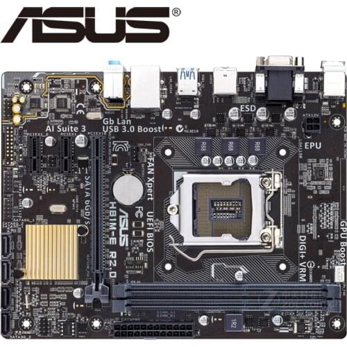 Asus H81M-E R2.0 Desktop Motherboard H81 Socket LGA 1150 i3 i5 i7 DDR3 16G Micro-ATX UEFI BIOS Original Used Mainboard Hot Sale
