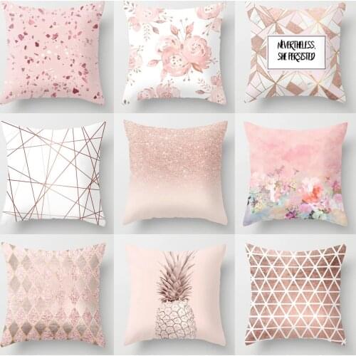 45X45CM 100% Art Pattern Cotton Nordic Style Linen Sofa Cushion Cover Green Grass Tropical Plant Throw Pillow Case Cushion