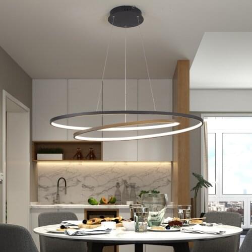 NEO Gleam New Arrival Modern led Pendant lights for living room dining room Matte Black/White 90-260V hanging Pendant lamp