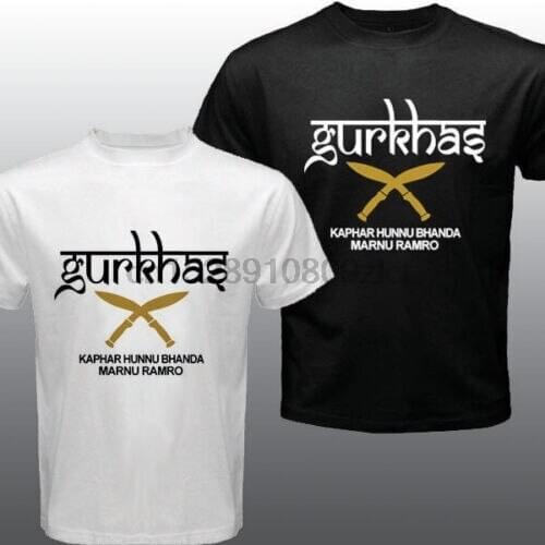 2019 Fashion New Gurkha Gorkhas Nepalese British Royal Special Forces Kukri Knives T-Shirt Unisex Tee