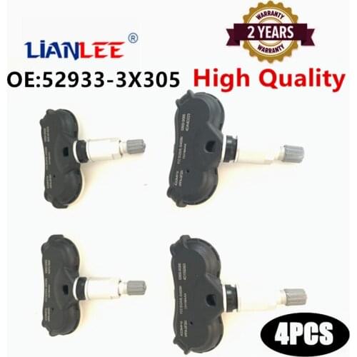 4Pcs Brand New 529333X305 52933-3X305 Fits For Hyundai Elantra New TPMS Tire Pressure Sensor 434Mhz 52933-3X306 529333X306