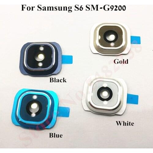 Original Back Camera Ring Glass Lens Cover For Samsung S6 Edge Plus G9200 G9250 G9280 Rear camera Lens Frame with lens