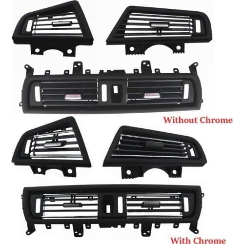 LHD Front Center Air Outlet Vent Dash Panel Grille Cover for BMW 5 Series F10 Interior Mouldings Panel Grille