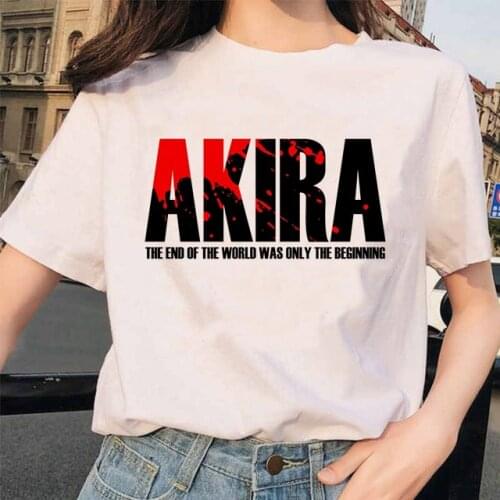 Akira Shirt Anime Hip Hop Summer T Shirt Men Funny Cartoon T-shirt Unisex Aesthetic Harajuku 90s Tshirt Vintage Top Tees Male
