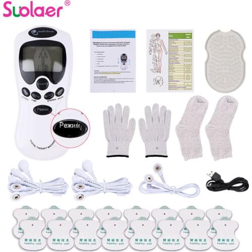 Russian 8 Models Electric Herald Tens Muscle Stimulator Ems Acupuncture Body Massage Digital Therapy Machine Electrostimulator