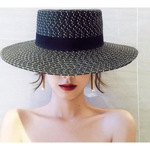Панама black and white straw hat the same material different styles sun hat bucket hat unisex sun hat sun hat панама женская