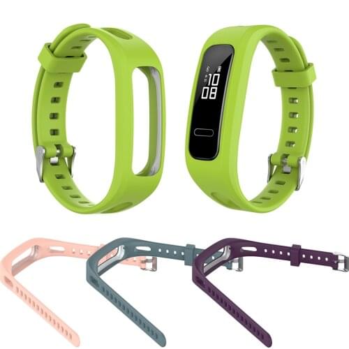 Silicone Sport Watch Strap For Huawei Bnad 3e/4e Huawei Honor Watch Band 4 Running Version Smart Bracelet Replacement Wristband
