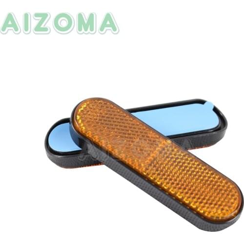 Motor Yellow Reflective Sticker 96*24mm Front Fork Leg Reflectors Sticker 2pcs Universals For Motorcycles ATV Bikes Dirt Bikes