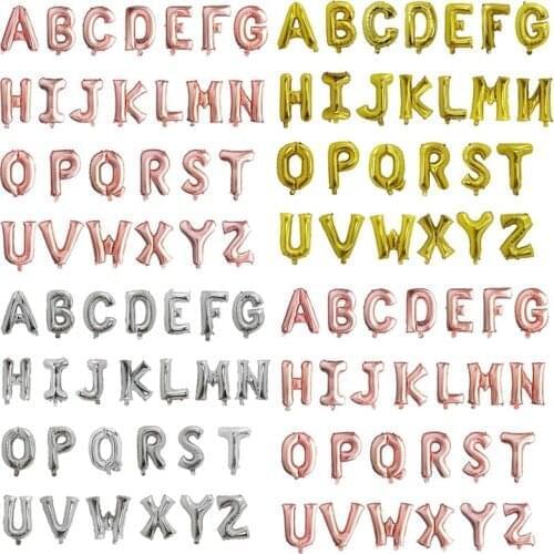 50pcs Rose Gold Mariage Letter Balloon Anniversary Birthday Party Decoration Kids Wedding Decor Balloons Globos Party ballon