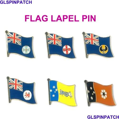 Australia County Flag Badge Flag Brooch National Flag Lapel Pin International Travel Pins