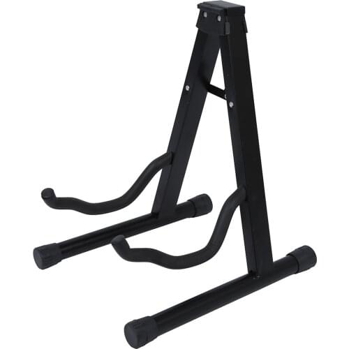 190mm Folding Tripod Stand holder Acoustic Guitar Electric Bass Black