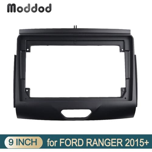 2 Din Car Radio Fascia for FORD RANGER 2015+ Stereo CD DVD Player Dash Trim Refitting Screen Installation Dashboard Frame Bezel