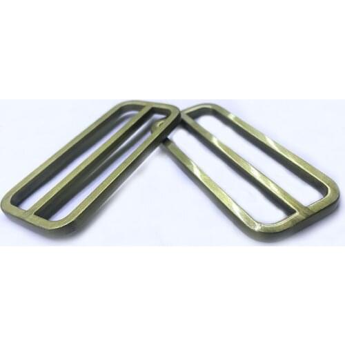 2 inch Rectangular Center Bar Slide, 50mm Buckle Purse Strap, Square Rings