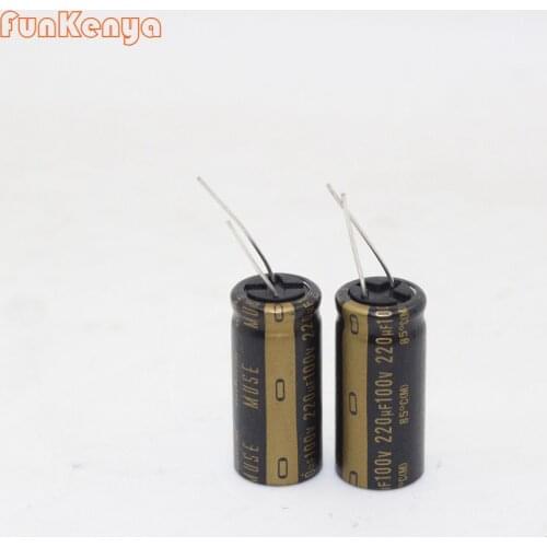 2pcs Original Nichicon audio electrolytic capacitor KZ 220UF 100V