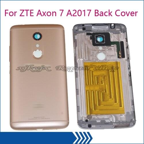 5.5" New Original Back cover For ZTE Axon 7 A2017 A2017U A2017G Cellphone Metal Frame Housings Cover mobile phone frame Repair