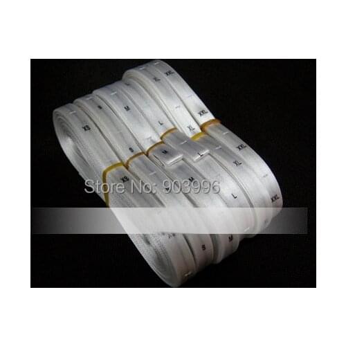 Free shipping woven cloth/GARMENT size label.Wholesale woven SIZE LABEL for clothing Ribbon label,1000pCS/LOT