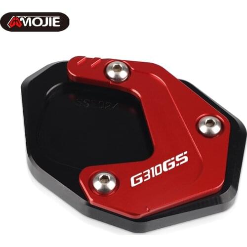 CNC Aluminum Motorcycle Side Stand Enlarger Kickstand Enlarge Plate Pad Accessories For BMW G310GS G 310 GS 2019 2020 2021