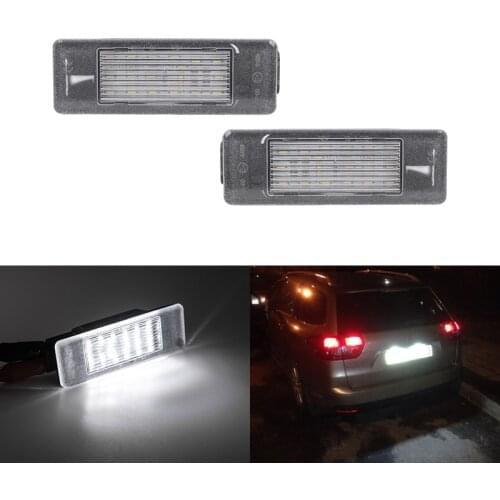 For Peugeot 207 308 For Citroen Berlingo C2 C3 Pluriel Baujahr C4 C5 C6 DS3 SMD Led License Plate Lights Canbus