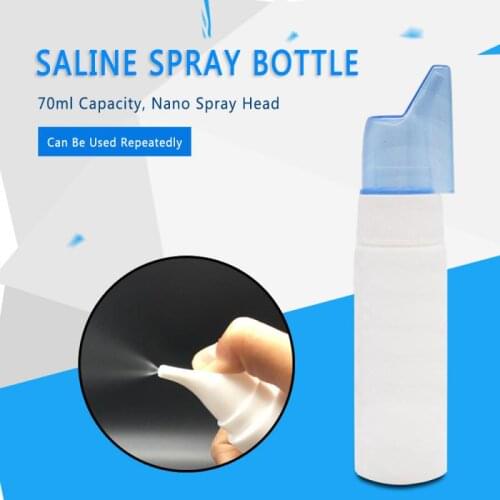 70ML Rhinitis Nasal Spray Refillable Bottle Nasal Wash Neti Pot Mist Pump Bottle Spray Rhinitis Treatment Liquid Storage Bottles