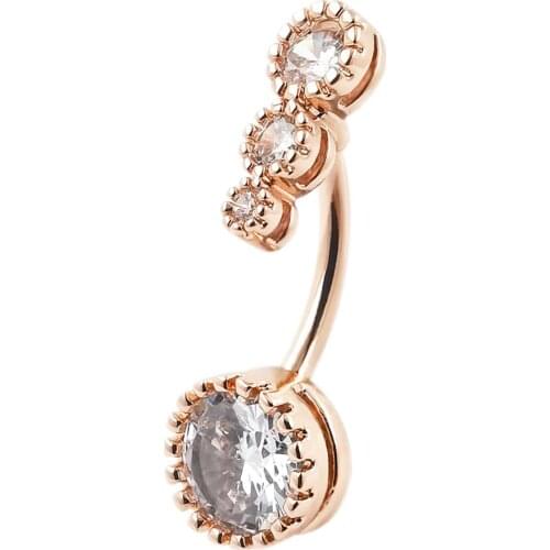 JHJT Musi Belly Button Rings 316L Surgical Stainless Steel Sexy Navel Belly Piercing Women Men Nombril Ring