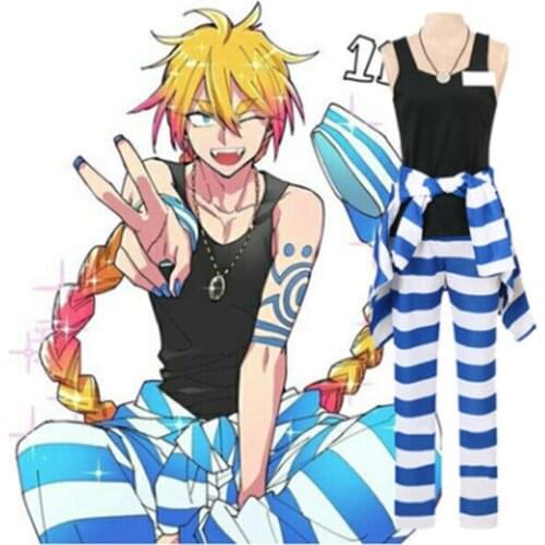 Anime Detentionhouse Nanbaka Uno Cosplay Costume Outfit Uniform Halloween Carnival Men Suit
