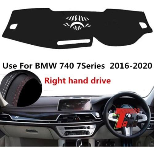 TAIJS Factory Casual Sport Anti UV Leather Car Dashboard Cover For BMW 740 7Series 2016 2017 2018 2019 2020 Right hand drive