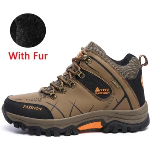 Men Boots Size 39-47 Designer Mens Shoes Winter Boots Waterproof Men Snow Boots Lace Up Men Ankle Boots Warm Winter Shoes Male