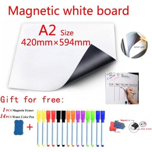 Soft Magnetic Child Whiteboard Fridge Sticker Dry Erase Calendar Kids Board Home School Bulletin Board